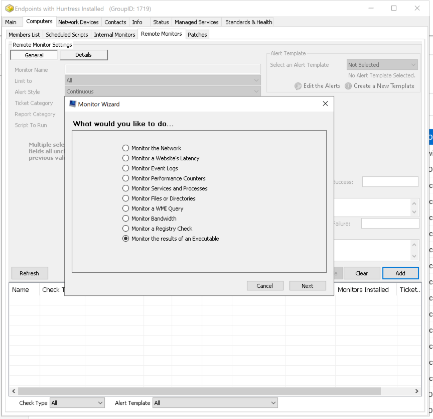 Connectwise remote monitoring