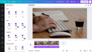 Canva video editor