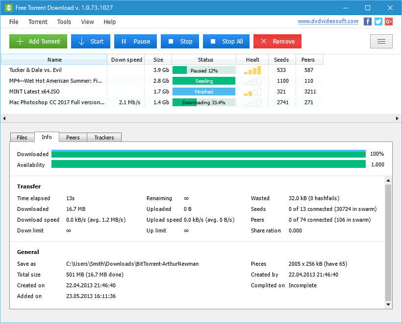 Utorrent downloading