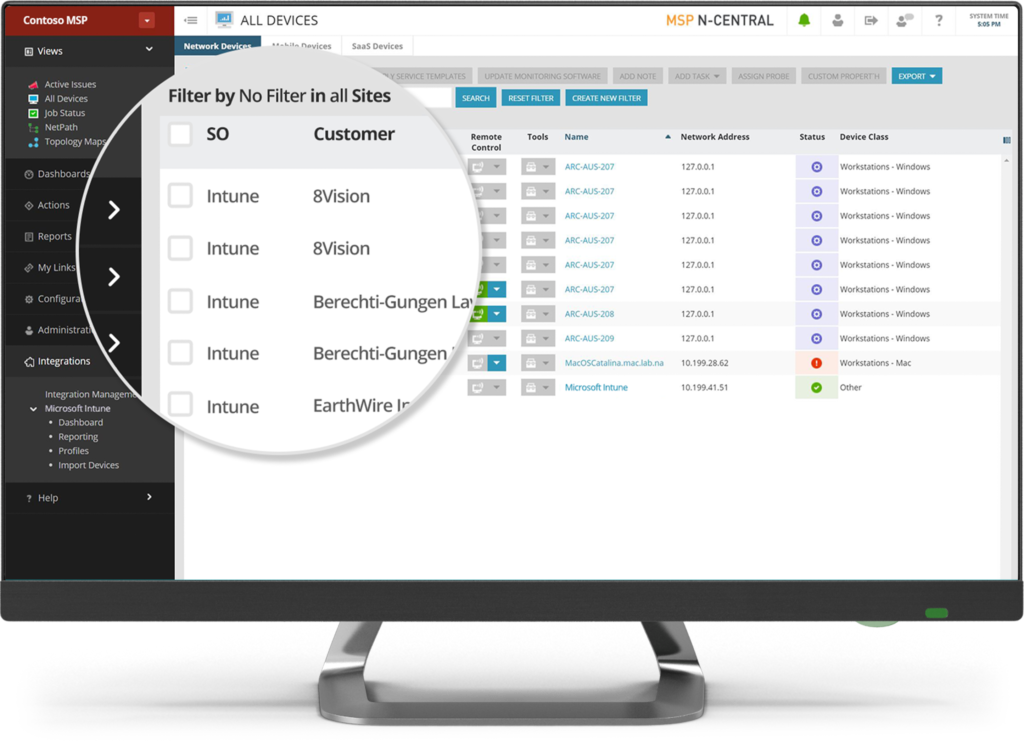 Solarwinds msp monitoring gestione collaborazione collega soluzioni remota monitoraggio remoto connects n4b