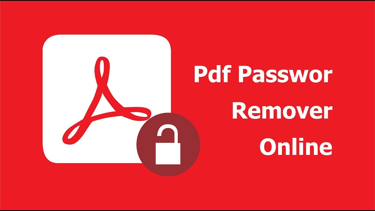 Pdf password remover online