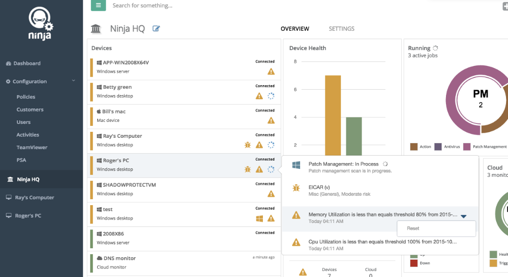 Ninja rmm remote access