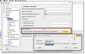Oracle client