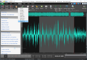 Wavepad audio editor