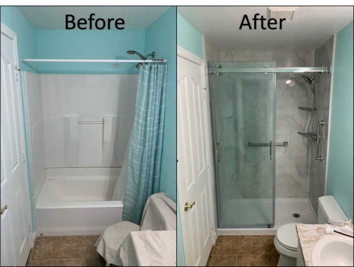 Diy tub to shower conversion