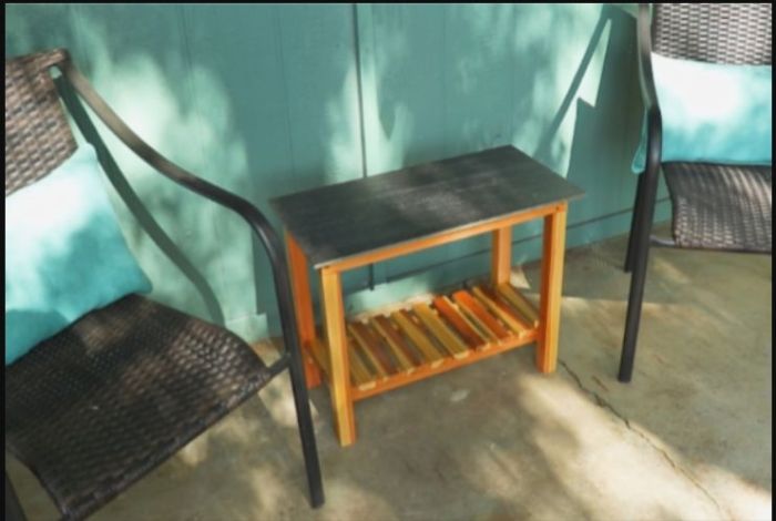 Diy outdoor side table