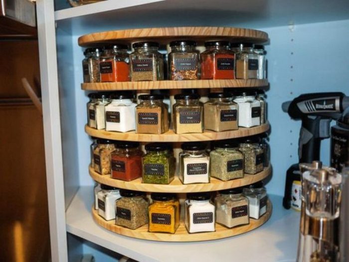 Diy spice rack wood