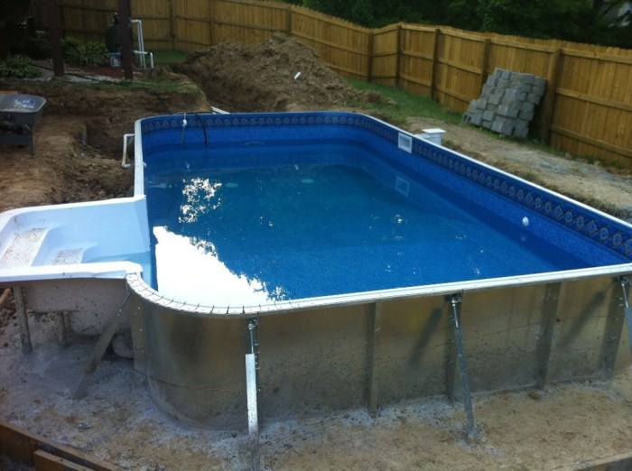 Inground swimming pool diy