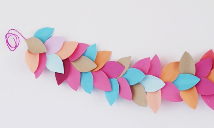 Paper garland diy